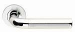 Twin Finish Door Handle on Rose - Frelan